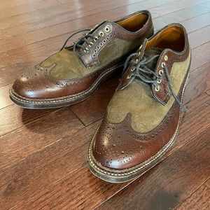 Alden x Ealdwine blucher shoes, used, size 9 B/D